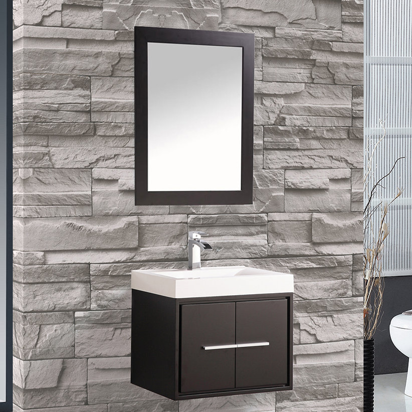 Cypress 24" Single Floating Bathroom Vanity Set with Mirror & Reviews